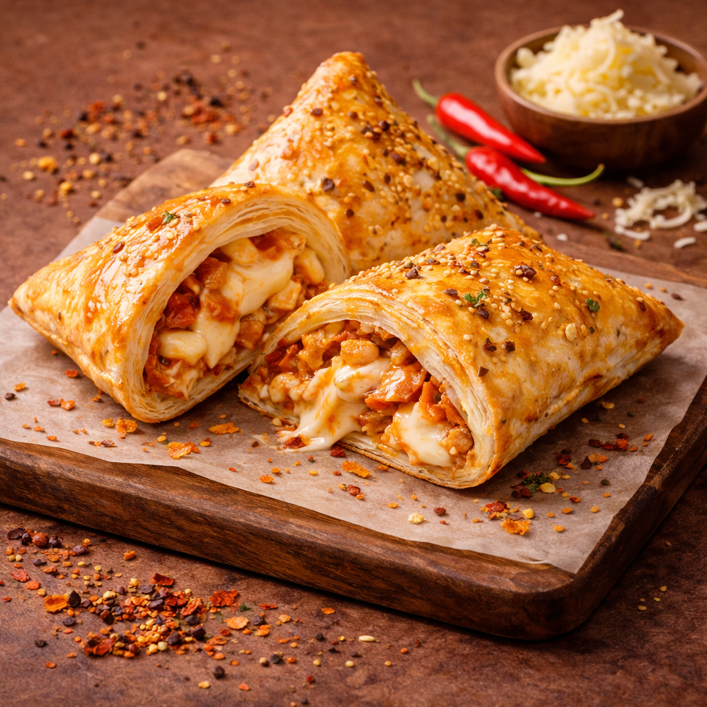 Cheese Schezwan Puff